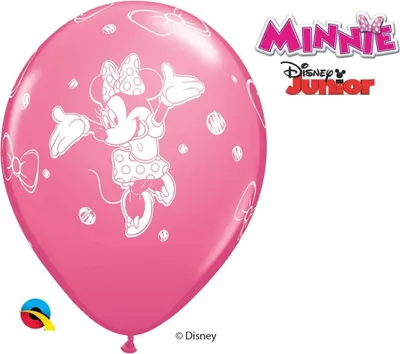 Zdjęcie produktu dla Balony lateksowe na imprezę - Myszka Minnie 30 cm - 6 szt