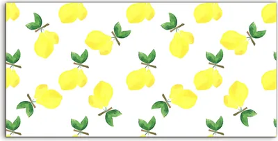 Produktbild von Coloray Acrylbild 120x60  Wandbild Acrylbilder Zitrone Aquarellfarbe fruchtig blumig