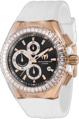 Immagine prodotto di TechnoMarine Cruise TM-121160 Orologio da Uomo - Movimento al Quarzo - Acciaio Inossidabile con Quadrante Nero - 45 mm