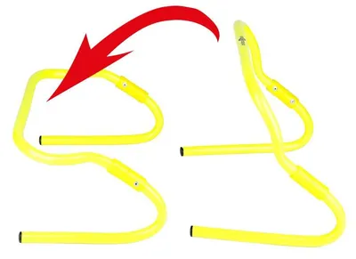 Produktbild von 2 in 1 Hürdenset - mit 5 verstellbaren Hürden