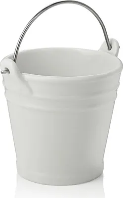 Produktbild von Tischrestebehälter, 450 ml, Ø 10,5 cm, Porzellan, Edelstahl