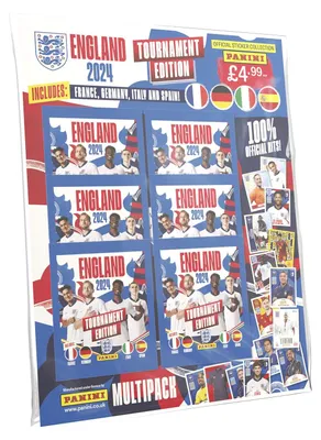 Stickeralbum-Sammelpack England 2024, 30 Sticker, gemischt