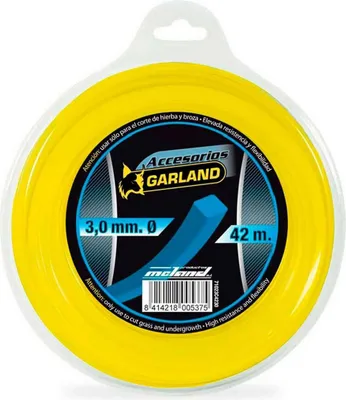 Immagine prodotto di Filo per macchine da taglio Garland 71023c4230 Ø 3 mm Quadrato 42 m Nylon
