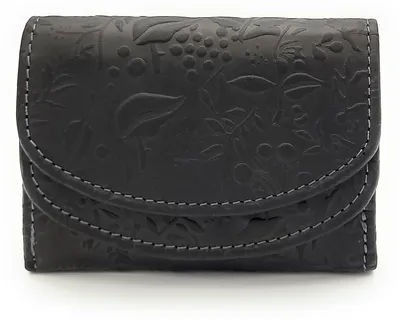 Produktbild von Hill Burry kleine echt Leder Damen Geldbörse Portemonnaie RFID NFC Schutz black