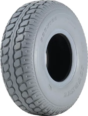 Produktbild von 330 x 100 Mobilitätsroller-Reifen, grau, Blockprofil, Luftreifen, 4-lagig, spurlos, 400-5 P525