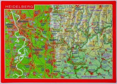 Produktbild von Reliefpostkarte Heidelberg