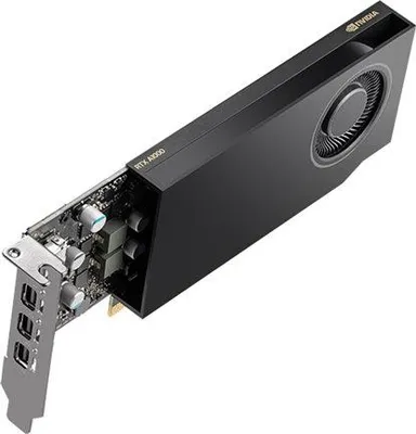 Zdjęcie produktu dla PNY VCNRTXA1000-PL, RTX A1000, 8 GB, GDDR6, 128 bit, 7680 x 4320 px, PCI Express x8 4.0