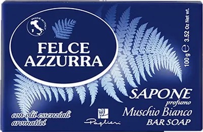 Produktbild von Saponetta Muschio Bianco Seife 100g 3pcs - Felce Azzurra