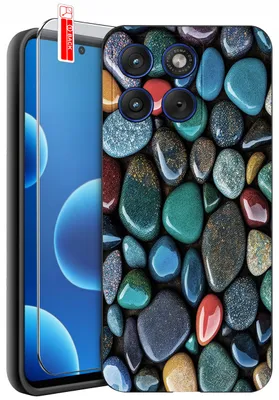 Produktbild von Hülle für Motorola Edge 70 | Designs | Mattes Silikon-Case + 9H-Glas