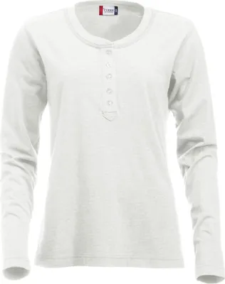 Produktbild von Langärmeliges Damen T-Shirt aus der Serie Orlando mit 5 Knöpfen