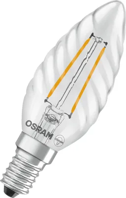 Obrázek produktu pro OSRAM LED žárovka Superstar Classic BW25 Filament 1,8W 827, 2700K teplá bílá, E14, čirá, 250 lm, 15 000h, stmívatelná