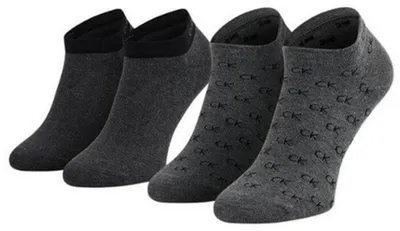 Produktbild von Calvin Klein - Knöchelsocken für Herren (2er-Pack) NA975 (38 EU - 42 EU) (Grau)
