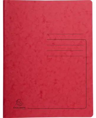 Produktbild von Exacompta 25x Spiralhefter aus Colorspan 355g/m2 - A4 - Rot - 240225E