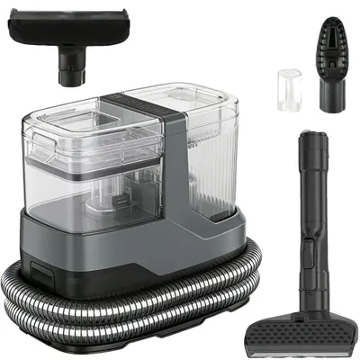 Obrázek produktu pro Parní čistič, vysoký sací výkon, konstrukce se dvěma nádržkami na vodu, 1200 W, 17 kPa