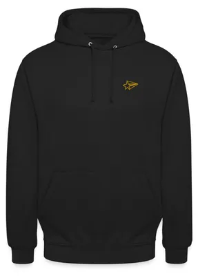 Produktbild von Spreadshirt Stern bestickt Uni Hoodie, XXL, Schwarz