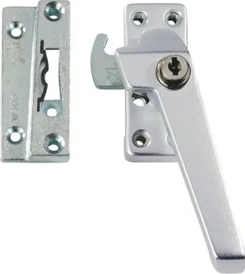 Produktbild von AXA Fensterschloss – Sicherheitsfenstergriff – Zylinder – Rechtsdrehend – Aluminium – Gleichschließend