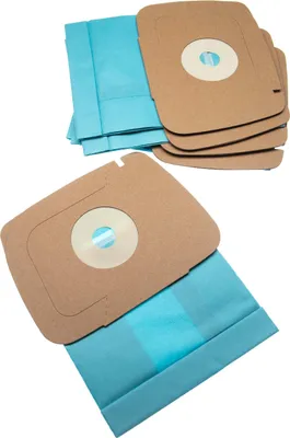 Produktbild von vhbw 5x Staubbeutel kompatibel mit Electrolux Lux 1 Classic, 1 Royal, D820, 1 Staubsauger - 22,5cm x 19cm Hellblau