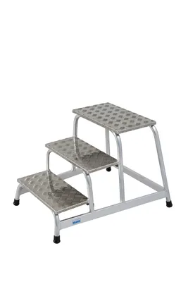 Produktbild von STABILO MontageTritt Aluminium, 1x3 Stufen, 805034