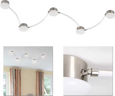 Produktbild von LED Deckenleuchte 5 flammig 35W Deckenlampe modern