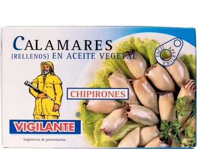 Immagine prodotto di Calamari (ripieni) in olio 115g VIGILANTE