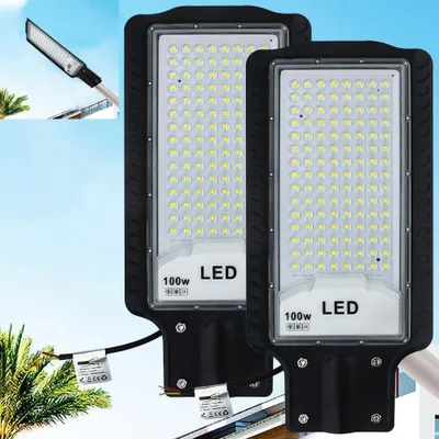 2er-Pack 100 W LED Straßenleuchte 6500 K IP66 wasserdicht