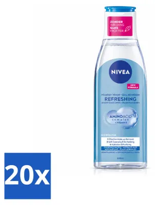 Produktbild von 20 x NIVEA Micellair Reinigingswater Refreshing - 200 ml - Vorteilspackung - 20 Stücke