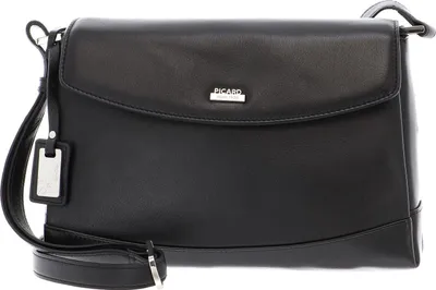 Produktbild von PICARD Leder Schultertasche Umhängetasche Really Shoulder Bag Black schwarz