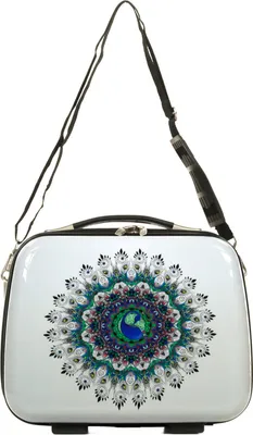 Produktbild von Mandala Kosmetikkoffer Retro Print Motiv Beautycase Koffer Box Weiss 35 Bowatex
