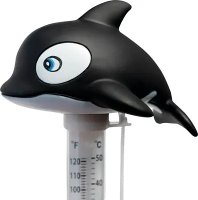 Productafbeelding van Drijvend zwembadthermometer met walvismotief