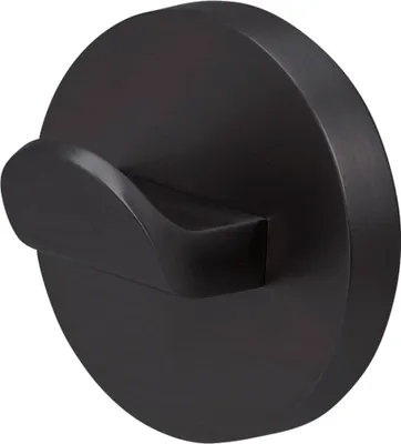 Produktbild von Tiger Noon Haken groß zum Schrauben, Handtuchhaken aus Edelstahl, Farbe Schwarz, B x H x T 4,9 x 4,9 x 3,2 cm