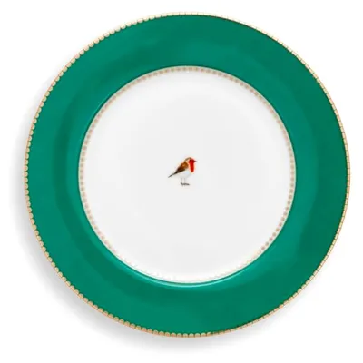 Produktbild von Frühstücksteller Love Birds grün 21 cm