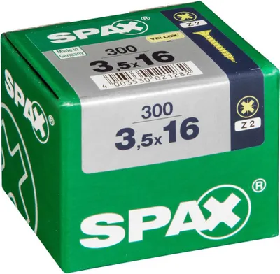 Produktbild von Spax Universalschrauben 3.5 x 16 mm PZ 2 - 300 Stk.
