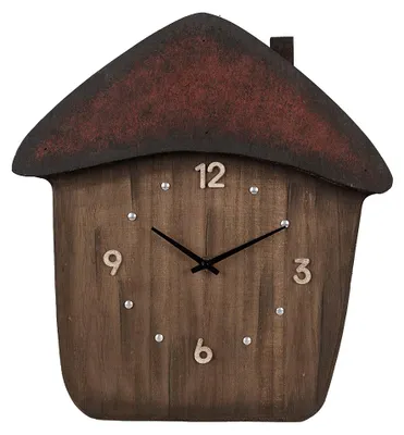 Obrázok produktu pre Nástenné hodiny Clayre & Eef 37x4x40 cm Hnedé drevo