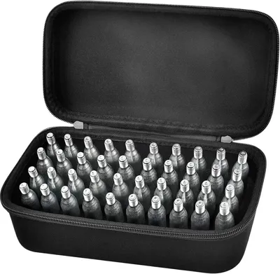 Produktbild von CO2 Patronen Box Aufbewahrungskoffer 8g 12g – Hardbox für 40 Kartuschen, stoßfeste Transportbox