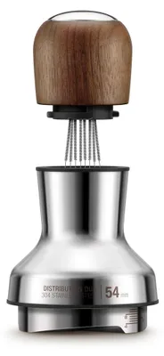 Obrázek produktu pro Sage Distribution Duo, Šalvěj lékařská, 54mm portafilters, Nerezová ocel, vlašský ořech, Nerezová ocel, Ořechové dřevo, 1 kusů, 110 mm