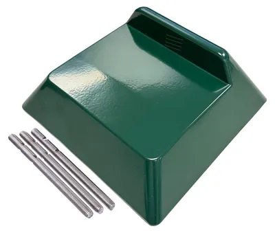 Immagine prodotto di Pattino di scorrimento Alberts 159140, in alluminio, rivestito in plastica verde RAL 6005, 180 x 180 mm, 70 mm dal pavimento