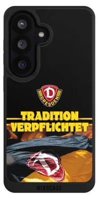 Produktbild von NIVOCASE Handyhülle für Samsung Galaxy S26  Hülle NIVOpure Case Schwarz Fanartikel SG Dynamo Dresden SGD