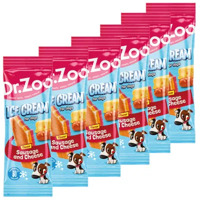 Produktbild von HELADO Hunde-Kau-Eis mit Schinken & Käse Geschmack - 6 Stück
