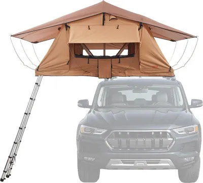 Image de Tente de toit rigide 2-3 personnes imperméable pour Jeep SUV Truck avec échelle