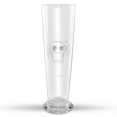 Produktbild von Mr. & Mrs. Panda Bierglas Spinne Agathe Sandwich - Transparent - Geschenk, Weizen Glas, Lebensfreude, Weißbierglas, Hunger, Mr Mrs Weizenglas, Mut, Hungrig, Weizenbier
