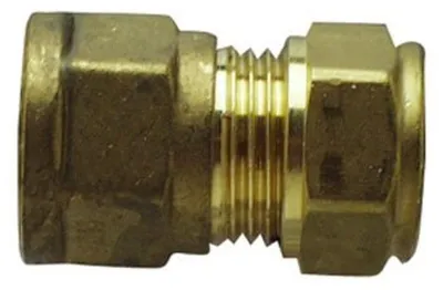 Productafbeelding van Messing schroefverbinding 1/2 inch x 10 mm IG, Ø 12 mm