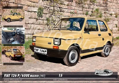 Obrázek produktu pro Pohlednice č. 15 - FIAT 126 P/650E MALUCH (1987)