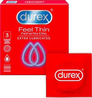 Obrázok produktu pre DUREX_Fetherlite Elite tenšie kondómy s väčším množstvom gélu 3ks