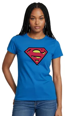 Produktbild von Spreadshirt DC Comics Superman Logo Original Karneval Frauen T-Shirt, M, Royalblau