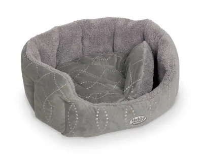 Produktbild von Nobby Ceno, Beheiztes Haustierbett, Drinnen, Hund, Grau, Oval, Einfarbig