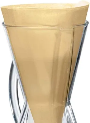 Produktbild von Famanu Kaffeefilter 3-Kopf - 100 Stück - Braune Filterpapier