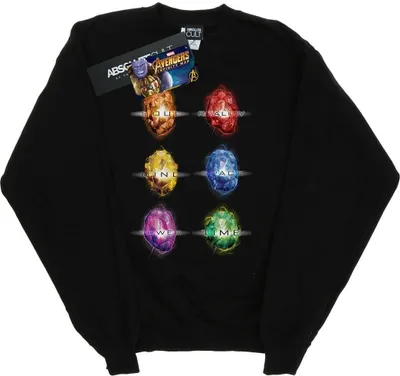 Immagine prodotto di Marvel - Felpa "Avengers Infinity War Infinity Stones" da donna BI7554 (XXL) (Nero)