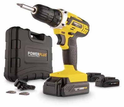 Image de POWERPLUS POWX00501 - Visseuse / perceuse sans fil 20V LI-ION 3BAT
