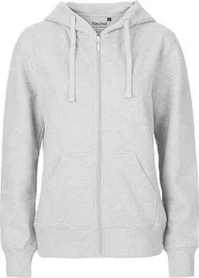 Produktbild von Neutral O83301 | Ladies Zip Hoodie - Farbe: Ash Grey - Größe: XS