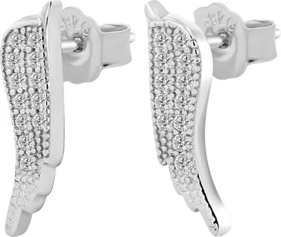 Produktbild von "Melek" - Engelsflügel Ohrstecker, 925/- Echt Silber in zwei Varianten